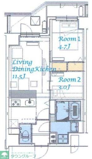 スプランディッド大島の物件間取画像