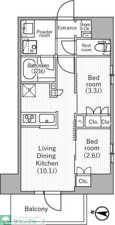 仮称)nidoMINOWAの物件間取画像