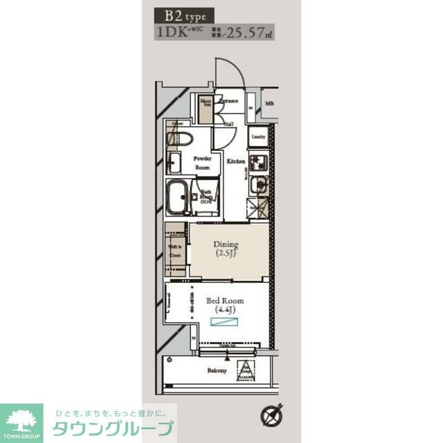 アーバンコア月島の物件間取画像