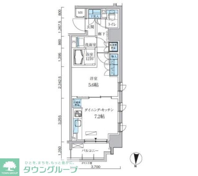 パークアクシス両国馬車通りの物件間取画像