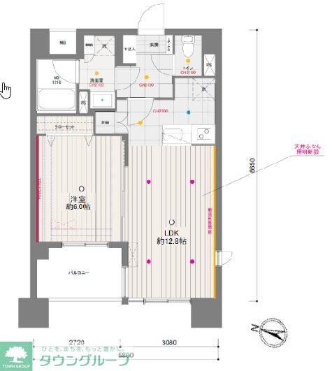 ドゥーエ月島の物件間取画像