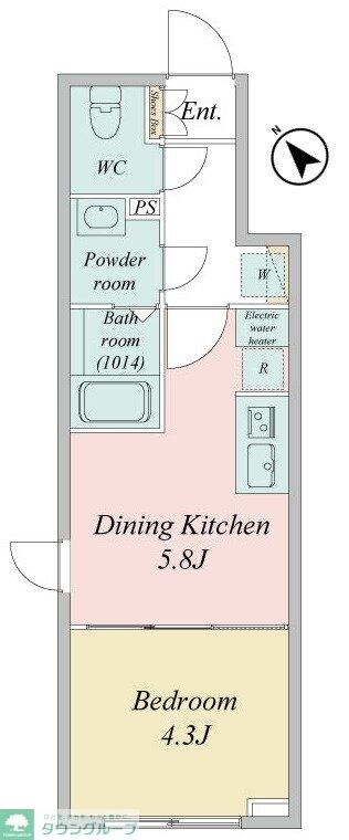 LiveFlat門前仲町の物件間取画像