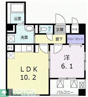 アウラ 新御徒町の物件間取画像