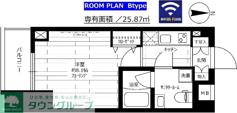 グランドコンシェルジュ亀戸の物件間取画像