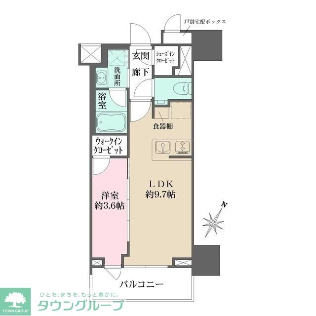 ザ・パークワンズ日本橋人形町の物件間取画像