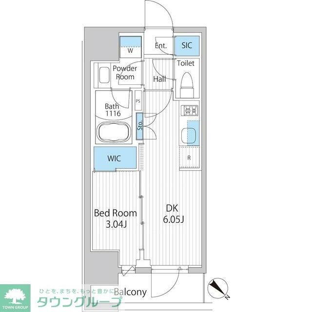IPSE東京月島の物件間取画像