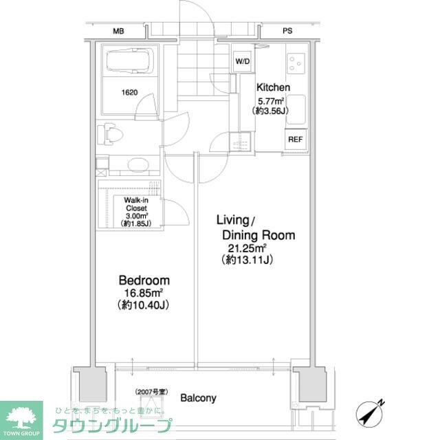 松竹スクエアレジデンスの物件間取画像
