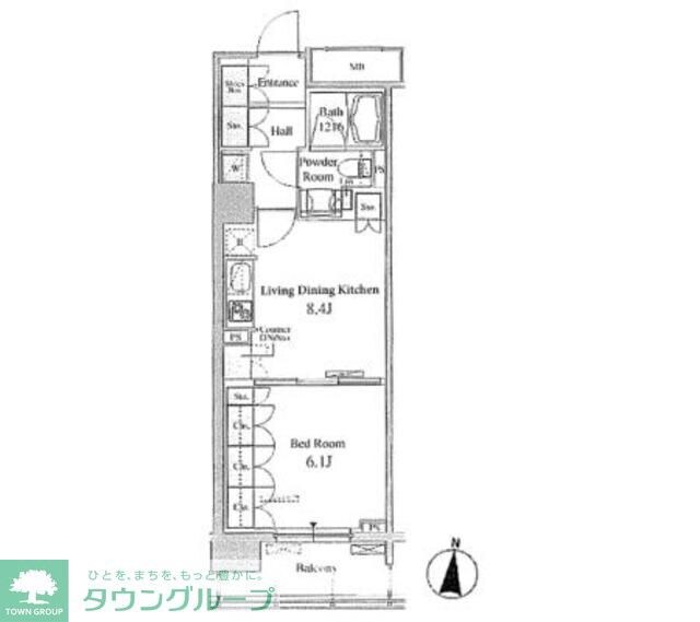 パークアクシス東陽町の物件間取画像