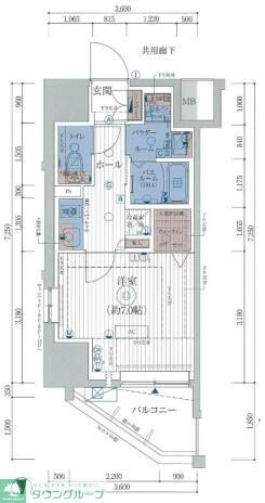 エステムコート KAMEIDO TOKYOEASTの物件間取画像