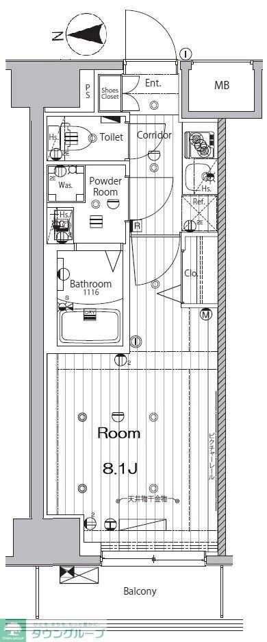 メイクス錦糸町の物件間取画像