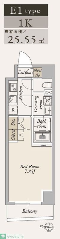 La Douceur大島の物件間取画像