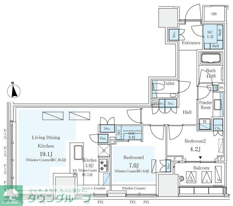 パークコート ザ・三番町ハウスの物件間取画像