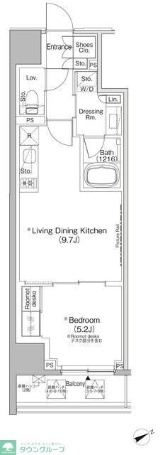 ザ・パークハビオ日本橋茅場町の物件間取画像