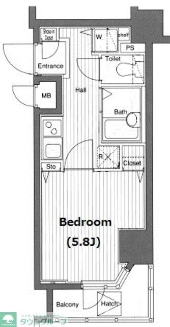ガラ・グランディ日本橋の物件間取画像