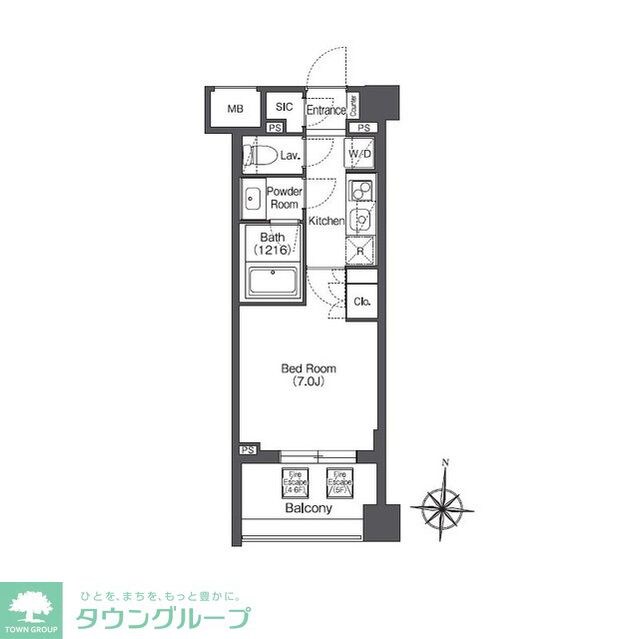 ORSUS HONJOAZUMABASHIの物件間取画像