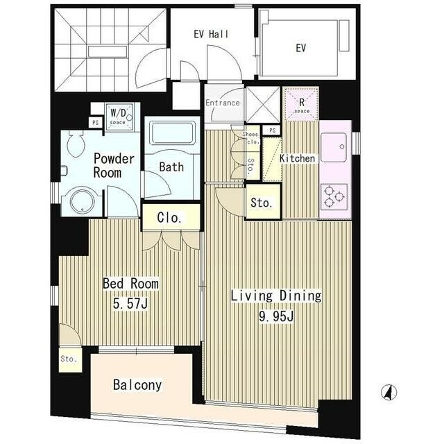 コートラクリア日本橋の物件間取画像