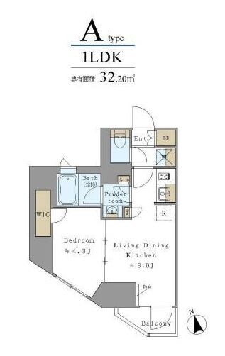 プライマル元浅草の物件間取画像