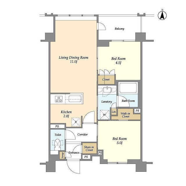 ラティエラ両国の物件間取画像