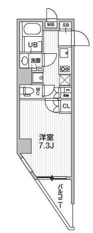 シーズンフラッツ浅草の物件間取画像