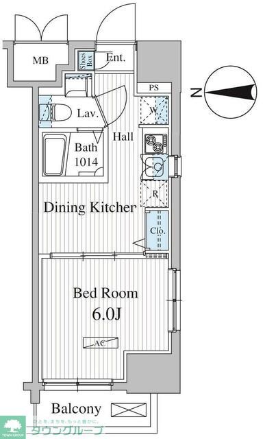 Totsu Residence Kaminarimonの物件間取画像