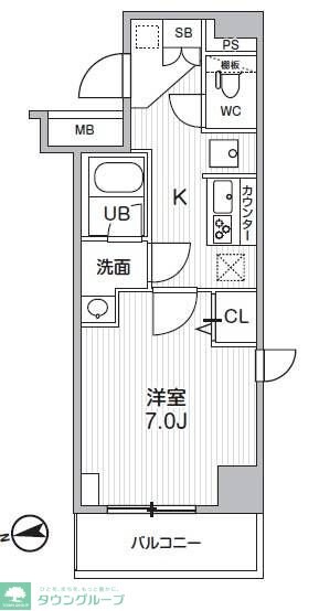 HF曳舟レジデンスの物件間取画像
