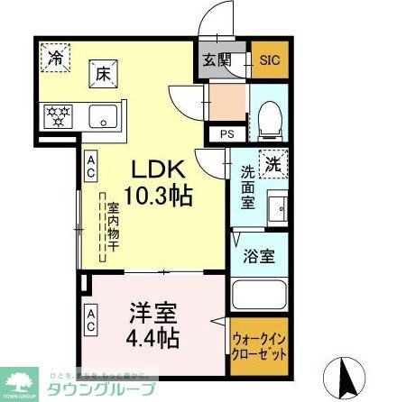 セレスティア東向島の物件間取画像