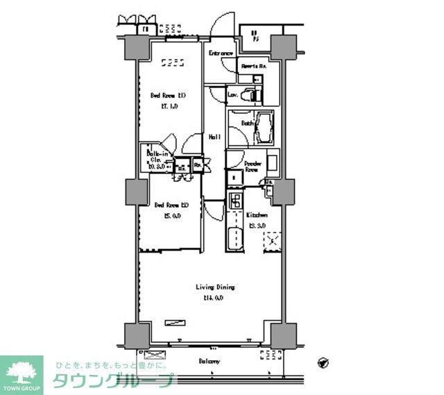 パークアクシス豊洲の物件間取画像