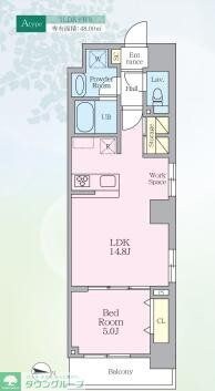 ロレーヌ東陽の物件間取画像