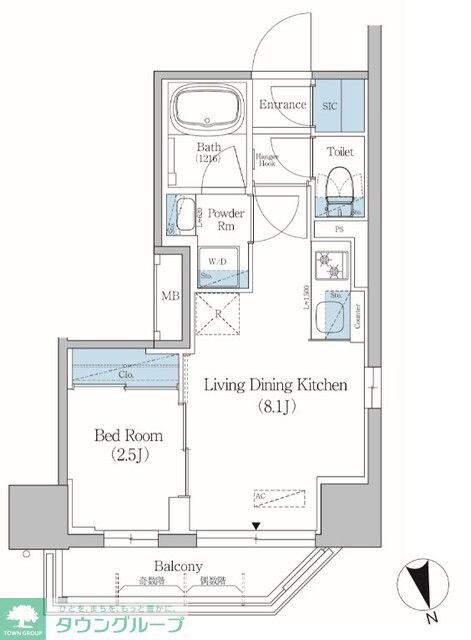 アーバネックス北上野の物件間取画像
