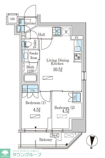 パークアクシス菊川ステーションイーストの物件間取画像
