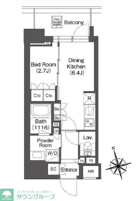 ミリアレジデンス浅草駒形の物件間取画像