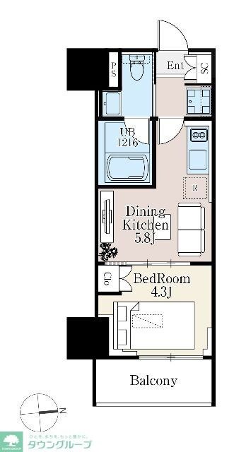 ザ・ライオンズフォーシア町屋の物件間取画像