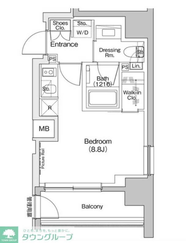 ザ・パークハビオ入谷の物件間取画像