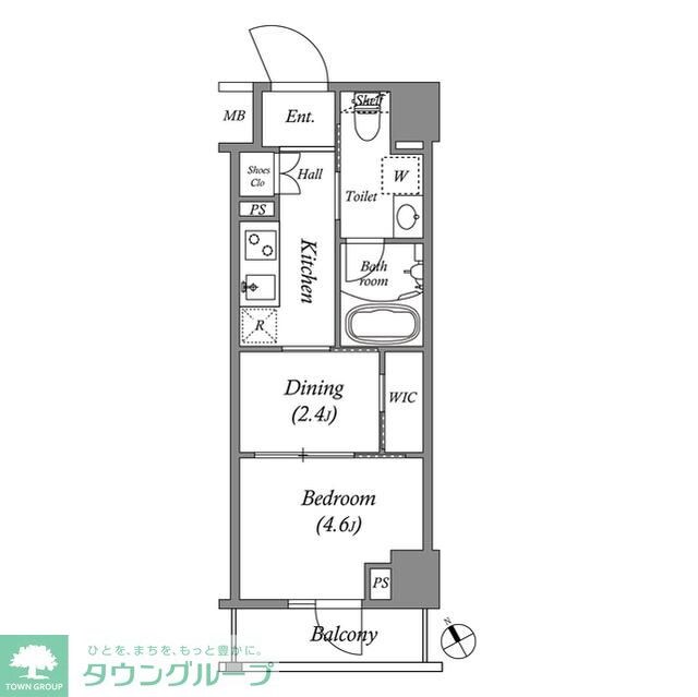 アークマーク水天宮前Iの物件間取画像