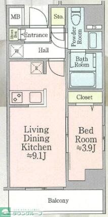 ティモーネ押上ノルドの物件間取画像
