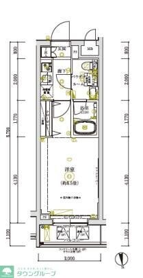 RELUXIA亀戸EASTの物件間取画像