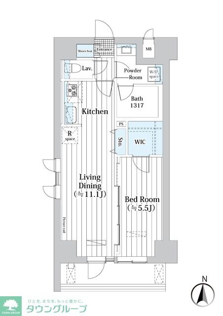L・BASE押上Southの物件間取画像