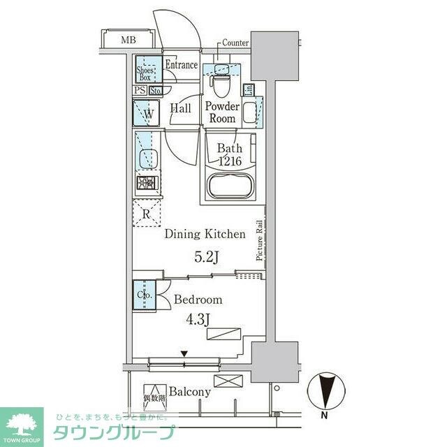 パークアクシス両国スクエアの物件間取画像