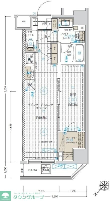 ベルグレード浅草DUEの物件間取画像