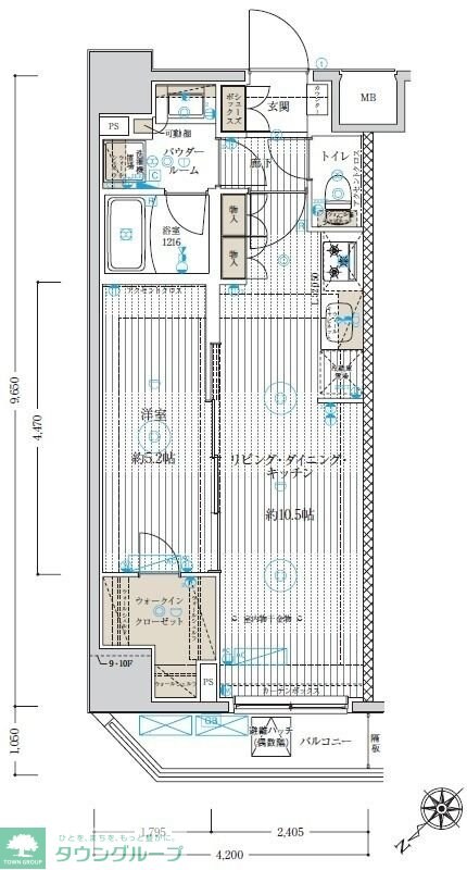 ベルグレード浅草DUEの物件間取画像
