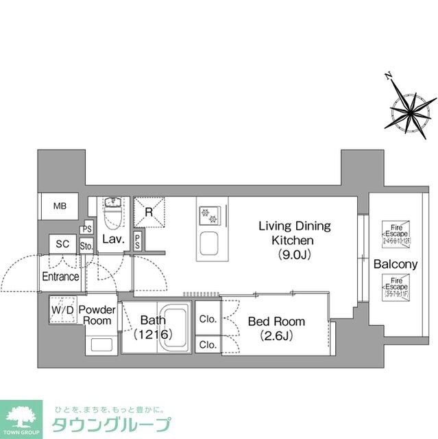 バウスフラッツ蔵前の物件間取画像