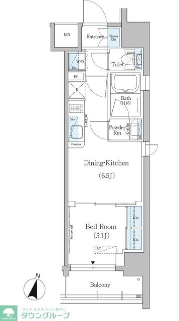 アーバネックス浅草の物件間取画像