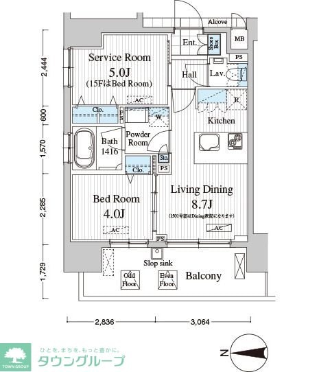 Totsu Residence Kaminarimonの物件間取画像