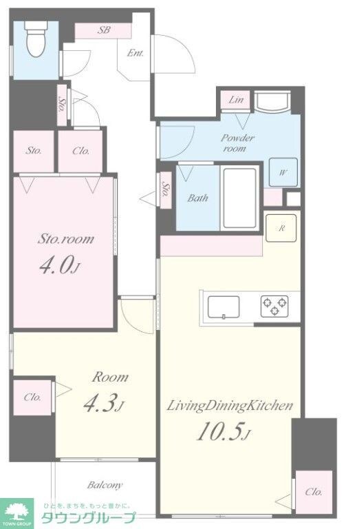 ラブールミノワの物件間取画像