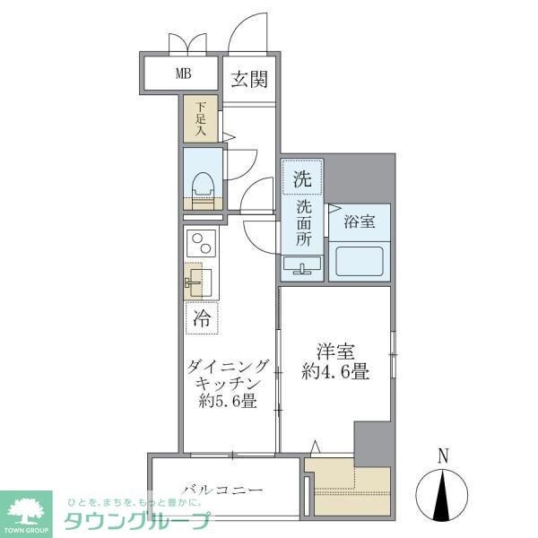 シティフォレスト森下の物件間取画像
