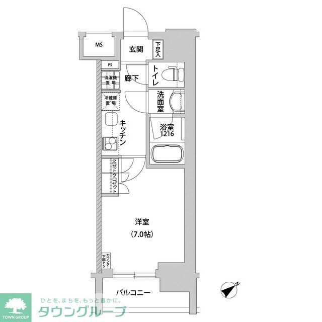 メトロステージ上野の物件間取画像