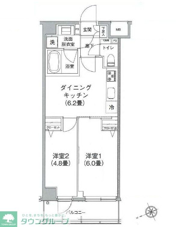 ティモーネプレミアム押上イーストの物件間取画像