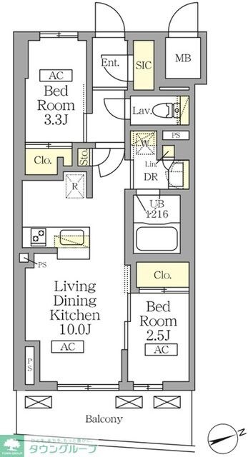 テラス北千住の物件間取画像