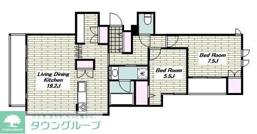 グランウェストの物件間取画像