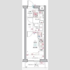 クレヴィスタ阪東橋の物件間取画像